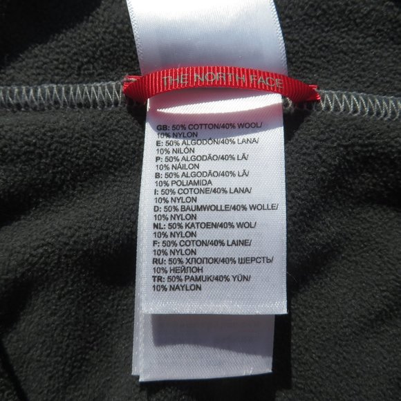 The North Face Men's Sweater XLarge XL Gray Wool Cotton Long Sleeve zip Knit - Picture 10 of 12